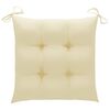 vidaXL Garden Chairs with Tea Table and Cushions Solid Acacia Wood