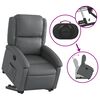 vidaXL Stand up Recliner Chair Grey Faux Leather
