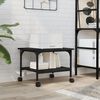 vidaXL Printer Stand 2-Tier Black 50x40x38 cm Engineered Wood