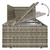 vidaXL 6 Piece Garden Lounge Set with Cushions Grey Poly Rattan