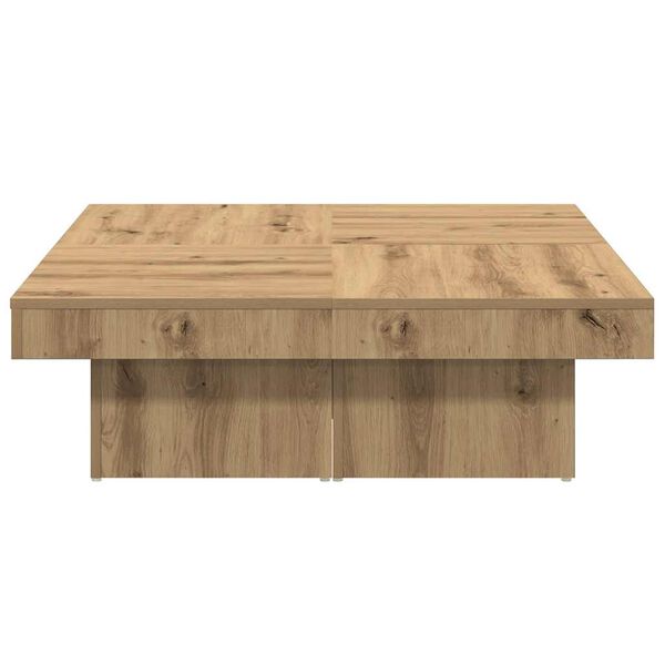 vidaXL Coffee Table Artisan Oak 90x90x28 cm Engineered Wood