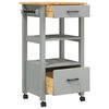 vidaXL Kitchen Trolley MONZA 48x40x88.5 cm Solid Wood Pine