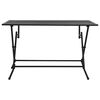 vidaXL Folding Mesh Table 120x60x72 cm Steel Anthracite