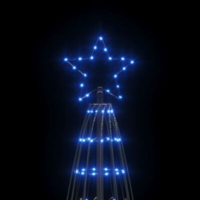 vidaXL Christmas Tree Light with Spikes 1554 LEDs Blue 500 cm