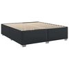 vidaXL Bed Frame without Mattress Black King Faux Leather