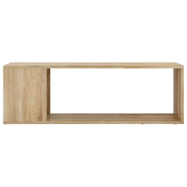 vidaXL TV Cabinet Sonoma Oak 100x24x32 cm Engineered Wood