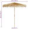 vidaXL Bamboo Garden Parasol 270 cm with Banana Leaf Roof