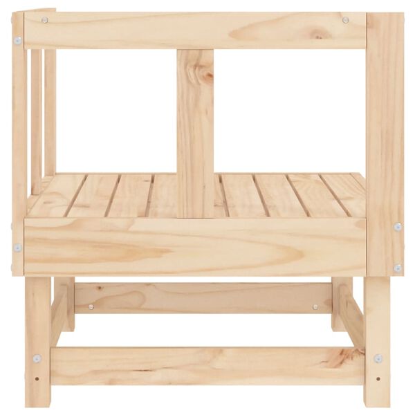 vidaXL Garden Corner Sofas 2 pcs Solid Wood Pine