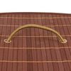 vidaXL Bamboo Corner Laundry Basket Brown 60 L