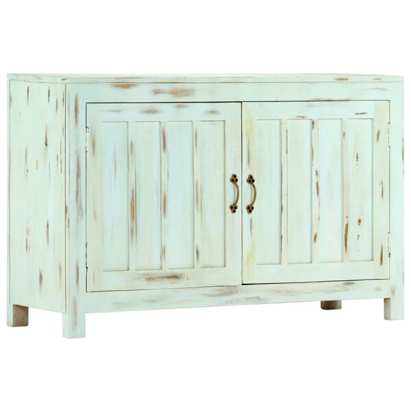vidaXL Sideboard Light Blue 110x35x70 cm Solid Mango Wood