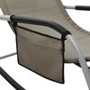 vidaXL Sun Lounger Textilene Taupe and Grey