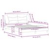 vidaXL Bed Frame without Mattress "Hvar" Dark Grey 152x203 cm Queen Fabric