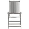 vidaXL Garden Reclining Chairs 4 pcs with Cushions Solid Wood Acacia