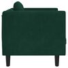 vidaXL Sofa Chair with Cushion Dark Green Velvet
