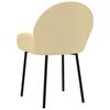 vidaXL Dining Chairs 2 pcs Cream Velvet