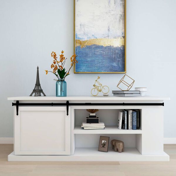 vidaXL Mini Sliding Cabinet Door Kit Carbon Steel 200 cm