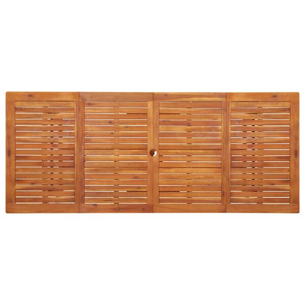 vidaXL Garden Dining Table 220x90x75 cm Solid Acacia Wood