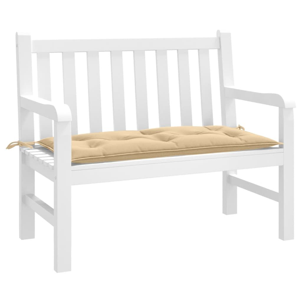 vidaXL Garden Bench Cushion Melange Beige 100x50x7 cm Fabric