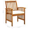 vidaXL 9 Piece Garden Dining Set with Cushions Solid Acacia Wood