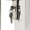 vidaXL Garden Gate 100x175 cm Stainless Steel