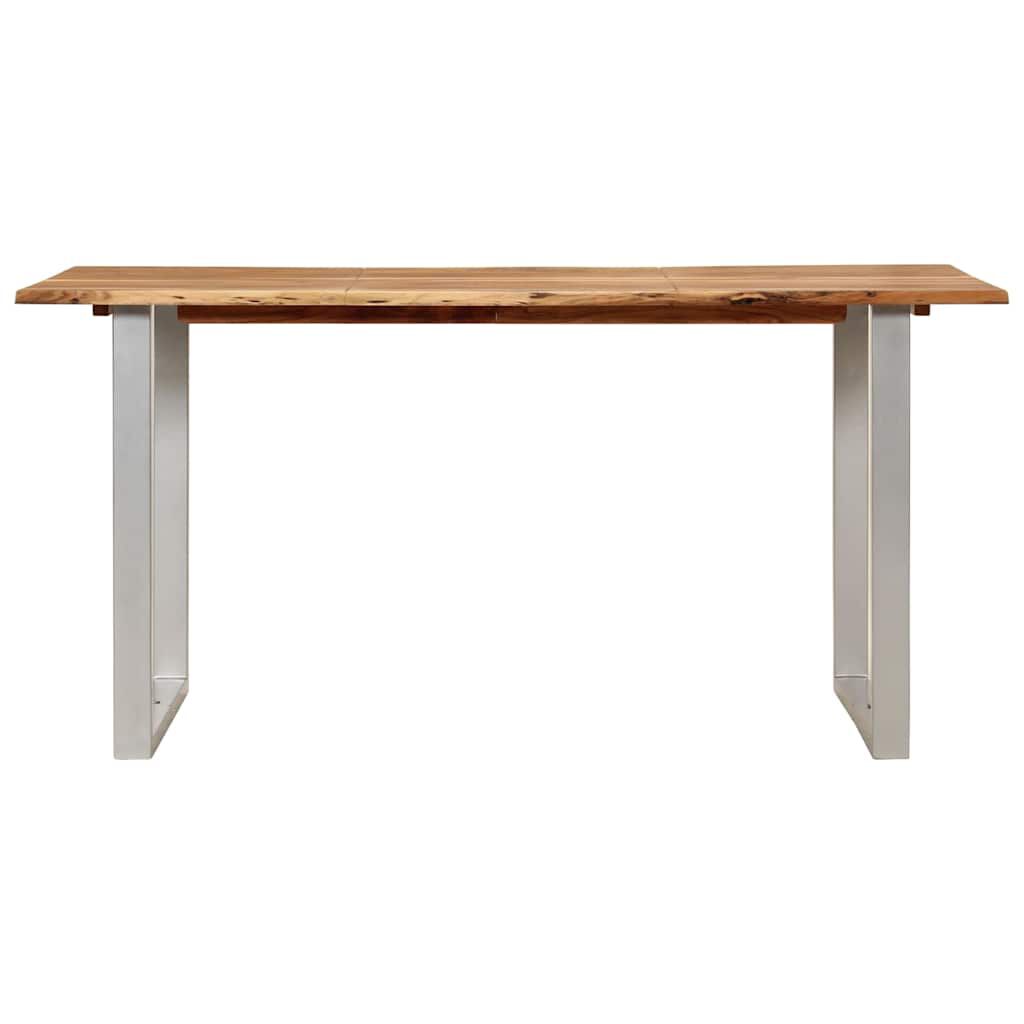 vidaXL Dining Table 154x80x76 cm Solid Acacia Wood