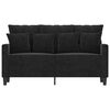 vidaXL 2-Seater Sofa Black 120 cm Velvet