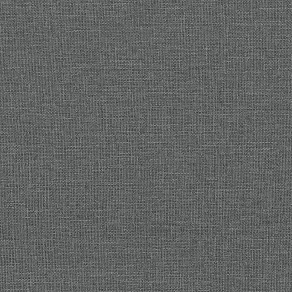 vidaXL Sofa 2-Seater Dark Grey Fabric