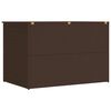 vidaXL Garden Storage Box Brown 150x100x100 cm Poly Rattan