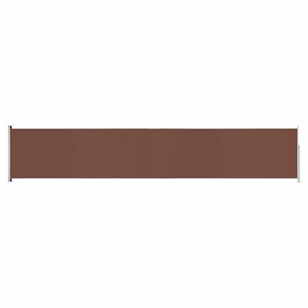 vidaXL Patio Retractable Side Awning 117x600 cm Brown