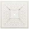 vidaXL Garden Table White 90x90x73 cm Cast Aluminium