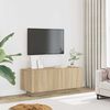 vidaXL TV Cabinet Sonoma Oak 100x35x40 cm Engineered Wood