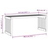 vidaXL Garden Bench Extendable Black 212.5x40.5x45 cm Solid Wood Pine