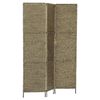 vidaXL 3-Panel Room Divider Brown 116x160 cm Water Hyacinth