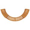vidaXL Round Outdoor Hot Tub Surround Brown 252 x 112 x 55.5 cm