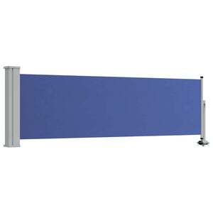 vidaXL Patio Retractable Side Awning 80x300 cm Blue