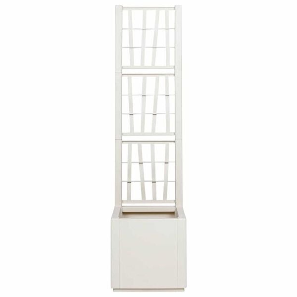 vidaXL Garden Planter White 36 x 36 x 140 cm Polypropylene