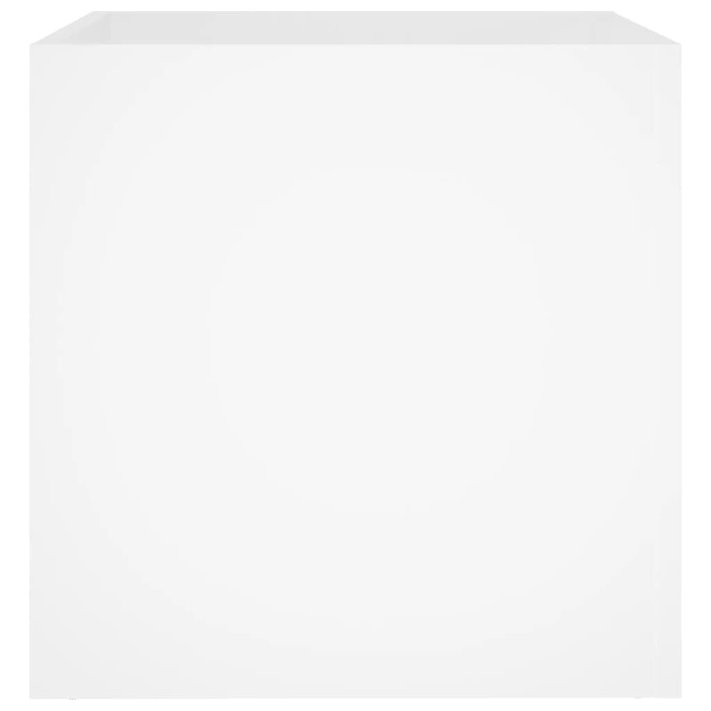 vidaXL Planter Box White 40x40x40 cm Engineered Wood