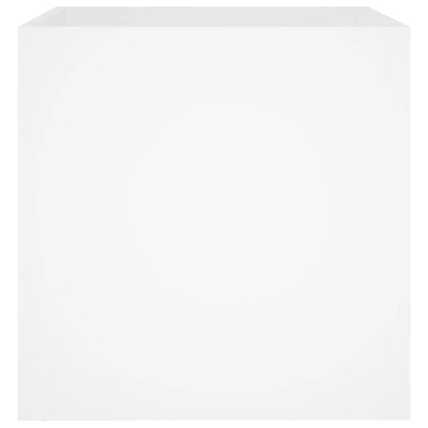 vidaXL Planter Box White 40x40x40 cm Engineered Wood