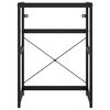 vidaXL Bathroom Washbasin Frame Black 59x38x83 cm Iron