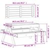 vidaXL Picnic Table with Sandpit for Kids Solid Wood Pine