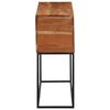 vidaXL Console Table 110x30x75 cm Solid Wood Acacia and Iron