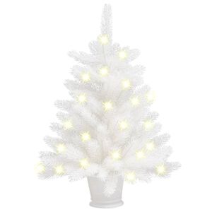 vidaXL Artificial Pre-lit Christmas Tree White 65 cm