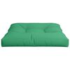 vidaXL Pallet Cushion Green 70x70x12 cm Fabric
