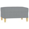 vidaXL Footstool Light Grey 70x55x41 cm Fabric