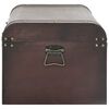 vidaXL Treasure Chest with Latches Dark Brown 90x50x39.5 cm Plywood