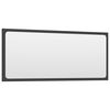 vidaXL Bathroom Mirror Grey 90x1.5x37 cm Engineered Wood