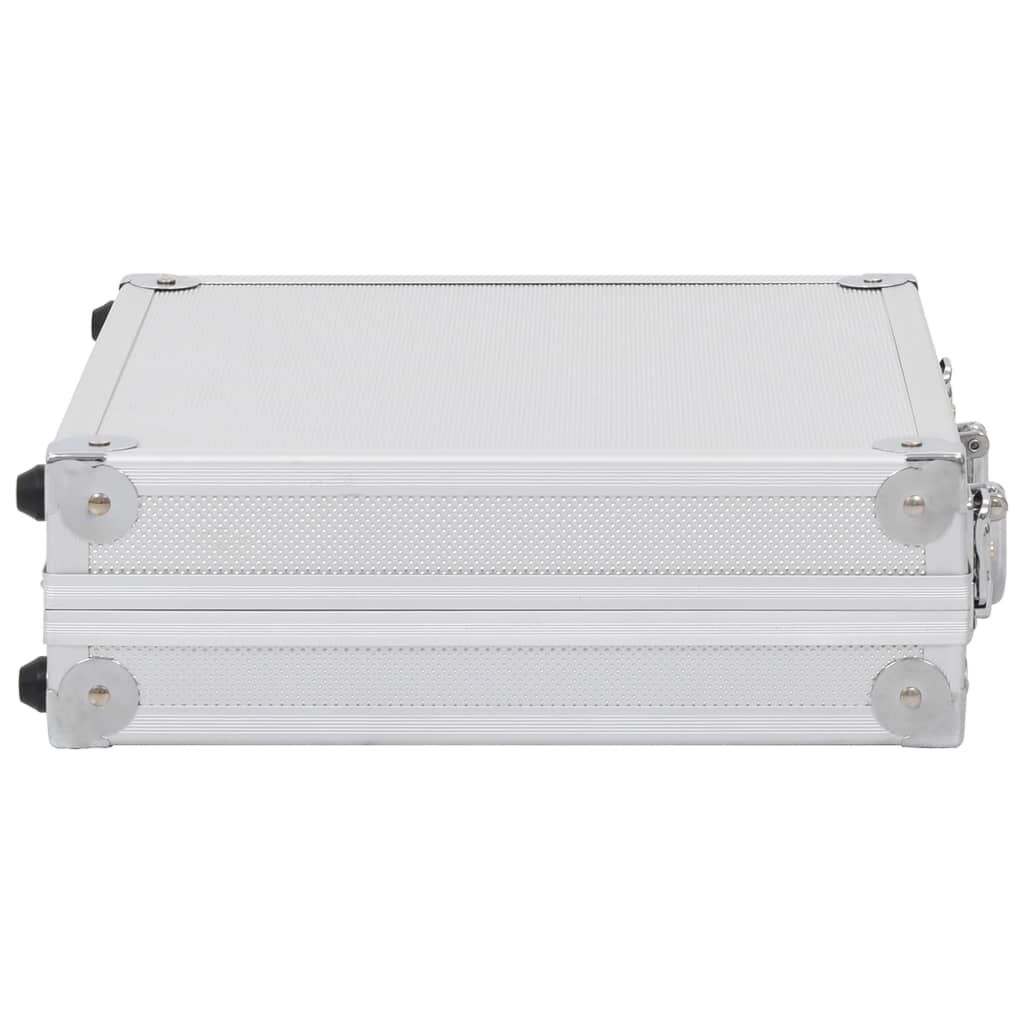 vidaXL Gun Case Aluminium ABS Silver