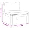 vidaXL 9 Piece Garden Lounge Set with Cream Cushion Solid Acacia Wood