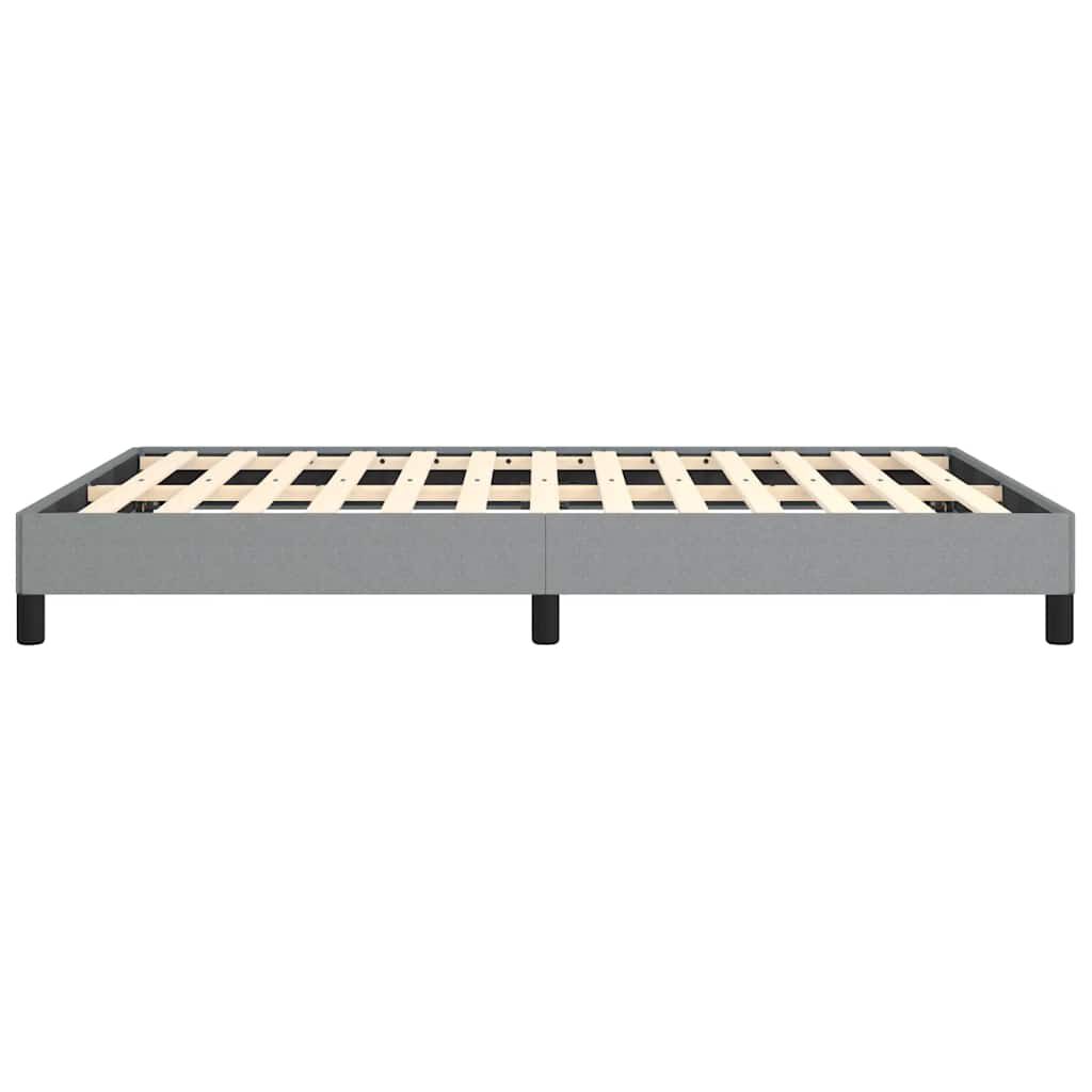 vidaXL Bed Frame without Mattress Light Grey 137x190 cm Full Fabric