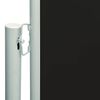 vidaXL Patio Retractable Side Awning 117x600 cm Black